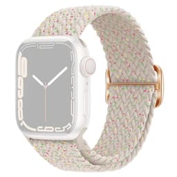 SKALO Punottu -ranneke Apple Watch Series 10 46mm - Valkoinen-Pisteitä