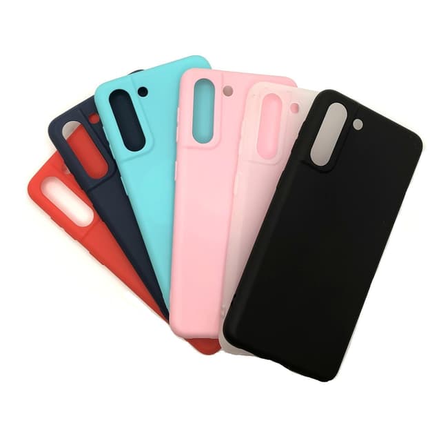 SKALO Samsung S21 Plus Ultratunn TPU-Skal - Vit-transparent