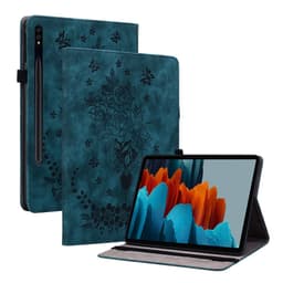 SKALO Samsung Tab S9+/S9 FE+ Mandala Butterfly Suojakotelo - Sininen