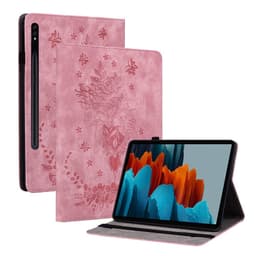 SKALO Samsung Tab S9+/S9 FE+Mandala Butterfly Fodral - Rosa