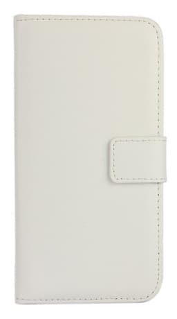 SKALO Samsung S10 Flip Cover m. Pung i Ægte Læder - Hvid