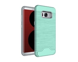 Samsung S8 | Armor skal | Korthållare - Turkos