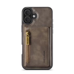 2-in-1 Magneettinen lompakkokotelo iPhone 16 Pro Maxille - Kahvi