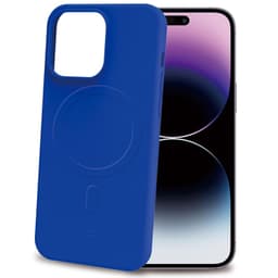 Cromomag Blødt gummicover MagSafe iPhone 15 Pro Max Blå