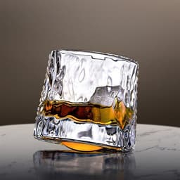 Roterende whiskyglass / tumblerglass 360 grader