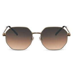 Eco SolglasÃ¶gon - Guld med brun lins