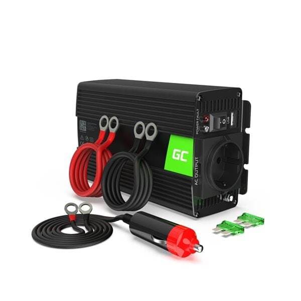 Green Cell Voltage Car Inverter 24V till 230V - 500W/1000W Modifierad Sinus
