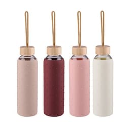 Tyylikäs Lasipullo Kantohihnalla ja Termokotelolla - 500ml