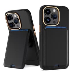 iPhone stativ kortholder beskyttelsesdeksel. Sort 16,8 x 8,3 x 2 cm iPhone 15 Pro
