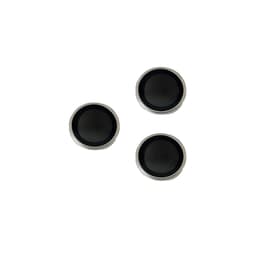 3-pakning metall linsebeskytter for iPhone Sølv iPhone 16 Pro/16 ProMax