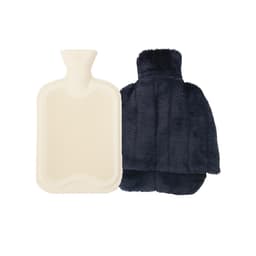 Plysj varmtvannsflaske Marineblå