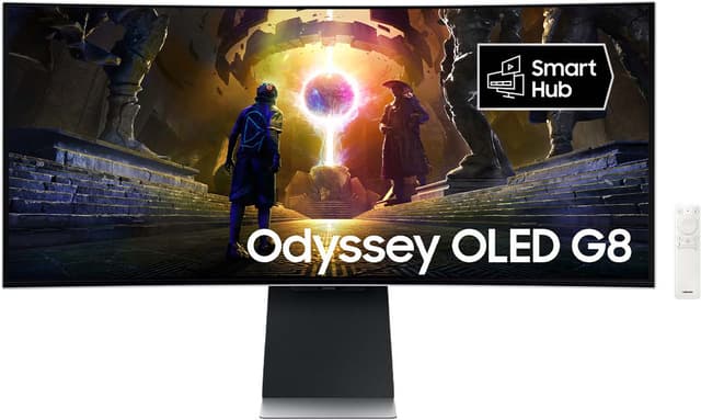 Samsung Odyssey G8 G85SD 34" QHD/OLED/175hz/0,03ms buet skærm