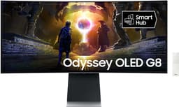 Samsung Odyssey G8 G85SD 34" QHD/OLED/175hz/0,03ms buet skjerm