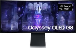 Samsung Odyssey G8 S34BG850S 34" välvd OLED-bildskärm (silver)