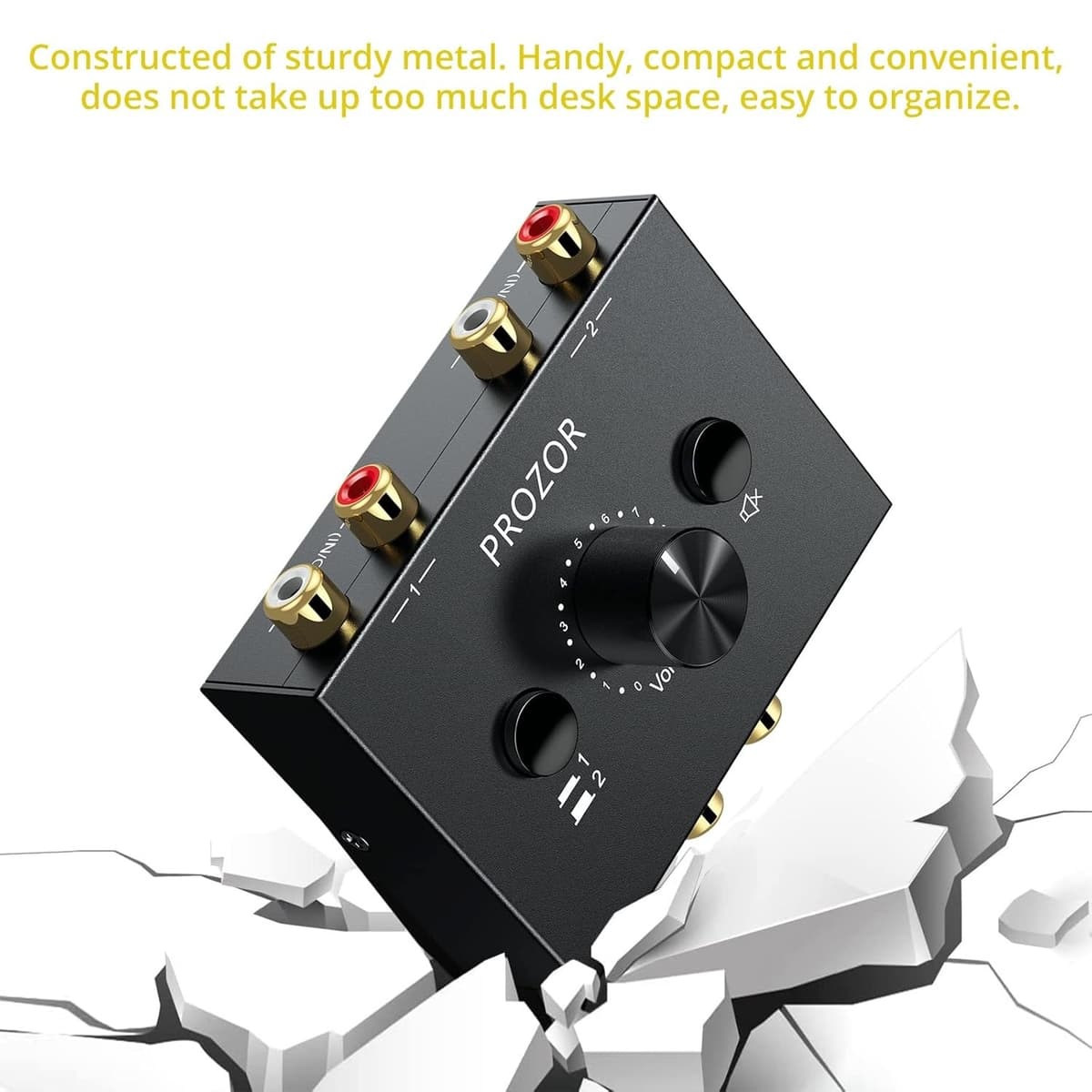 PROZOR Stereo Audio Switch R/L 1 in 2 out / 2 in 1 out Switch Audio Stereo Bidir PROZOR Stereo Audio Switch R/L 1 in 2 out / 2 in 1 out Switch Audio Stereo Bidir