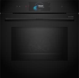 Bosch Serie 8 Kalusteisiin sijoitettava uuni mikrolla HNG978QB (musta)
