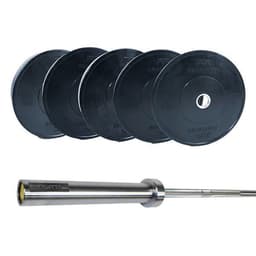 Kraftmark Vektsett 50 mm - Bumper Basic + Olympisk vektstang Basic