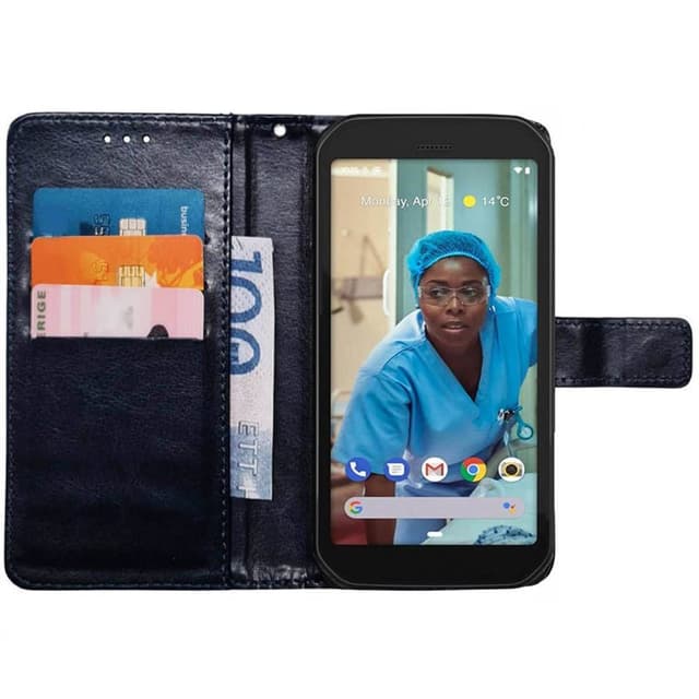 Wallet cover 3-kort CAT S42H+ - Mørkeblå