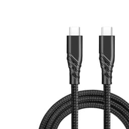 USB C til USB C-kabel 5A PD100W Hurtigopladning Sort 0.3 m