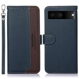 KHAZNEH telefoncover til Google Pixel 7 - blå/brun