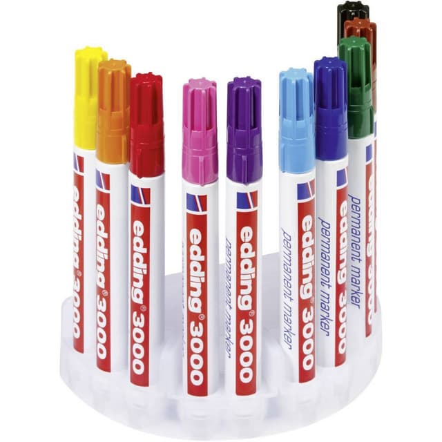 Edding Permanent bläckpenna edding 3000 Gul, Orange,