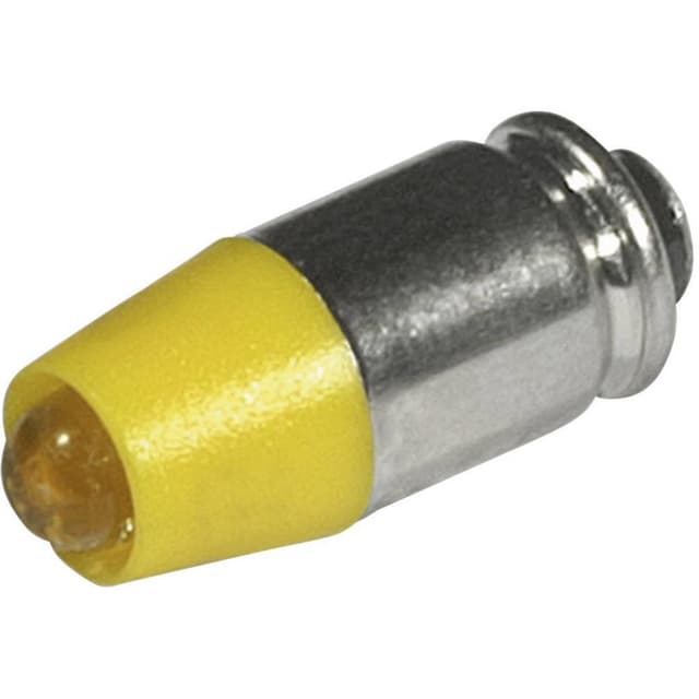 CML LED-signallampe T1 3/4 MG Gul 12 V/DC, 12 V/AC 280
