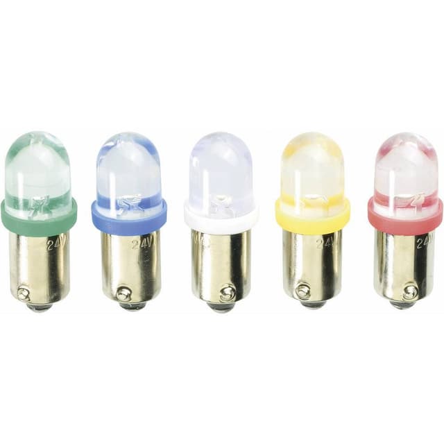 Barthelme LED-signallampe BA9s Grøn 24 V/DC, 24 V/AC