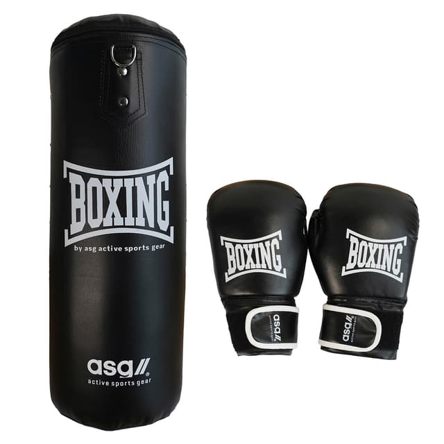 ASG Boksesæt Junior 15 kg. - Sort/Hvid