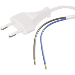 HAWA 1008201 Tilslutningskabel Strøm Hvid 1.50 m