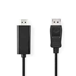 Displayport-kabel | DisplayPort Hane | HDMI™ Kontakt | 1080p | Nickelplaterad | 1.00 m | Rund | PVC | Svart | Kuvert