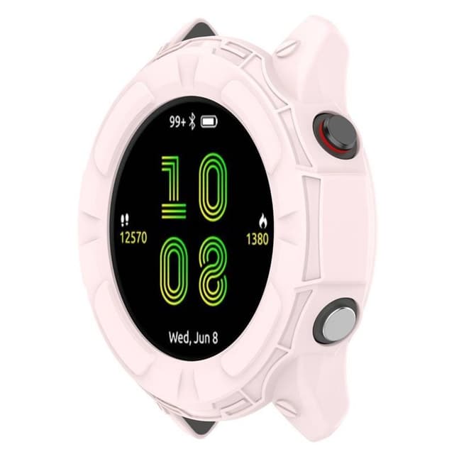 Armour silikon skal Garmin Forerunner 955 - Ljusrosa