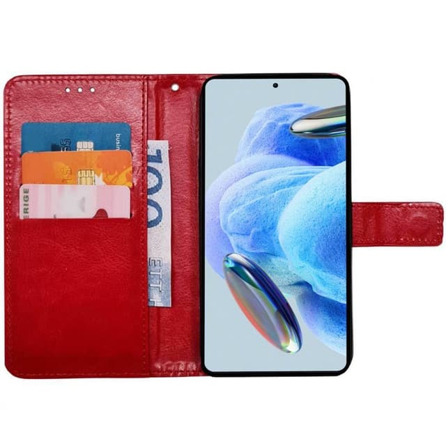 Wallet cover 3-kort Xiaomi Redmi Note 12 Pro 5G - Rød