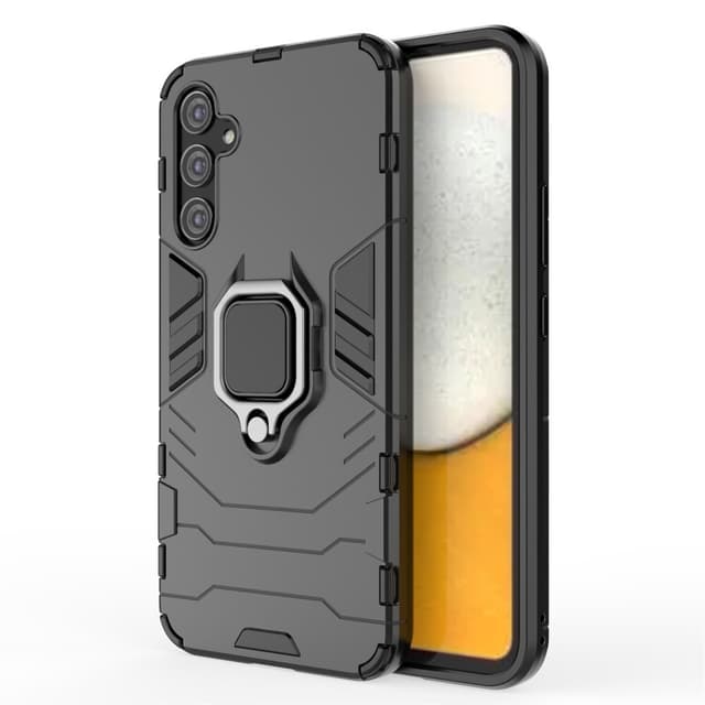 SKALO Samsung A34 5G Armor Hybrid Metallring skal - Svart