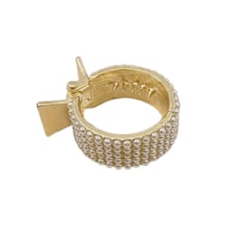 Faux Pearl Hestehale hårnål Guld 4x4 cm