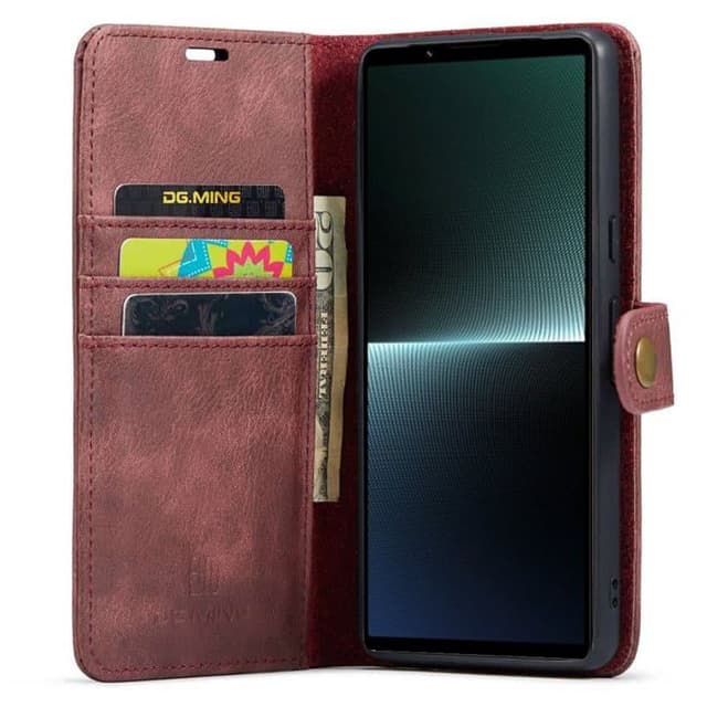 Lompakkokotelo DG-Ming 2i1 Sony Xperia 1 V - Punainen