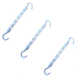 Multifunktionell femhålshängare 3-pack Sininen