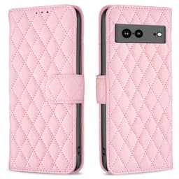 SKALO Google Pixel 7a BINFEN COLOR Quiltet Pung - Pink