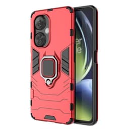 SKALO OnePlus Nord CE 3 Lite 5G Armor Hybrid metal ring cover - Rød