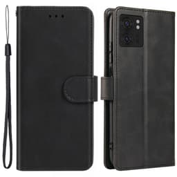 SKALO Motorola Edge 40 5G Premium Wallet Lompakkokotelo - Musta