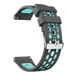 Dubbelfärg mjuk silikonarmband för Huawei Watch GT 2e - grå/grön