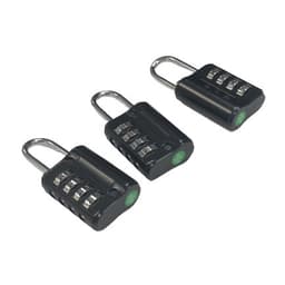 4-siffrigt hänglås 3-pack Musta