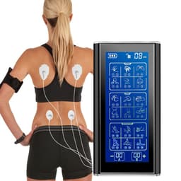 36 lägen TENS Unit muskelstimulator för smärtlindrande terapi Svart