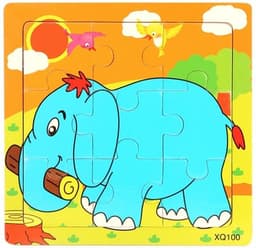 9-delt puslespil, Elephant