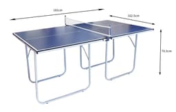 Bordtennisbord-vikbart