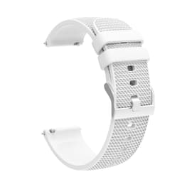Urrem 20 mm til Garmin, Samsung, Huawei, Amazfit White