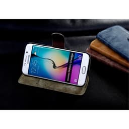 Golden Phoenix Samsung Galaxy S7 Edge Lærveske GRØNN