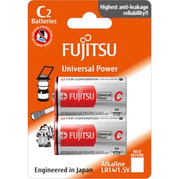 Fujitsu C/ LR14 batteri Universal Power 1,5V, 2 stk