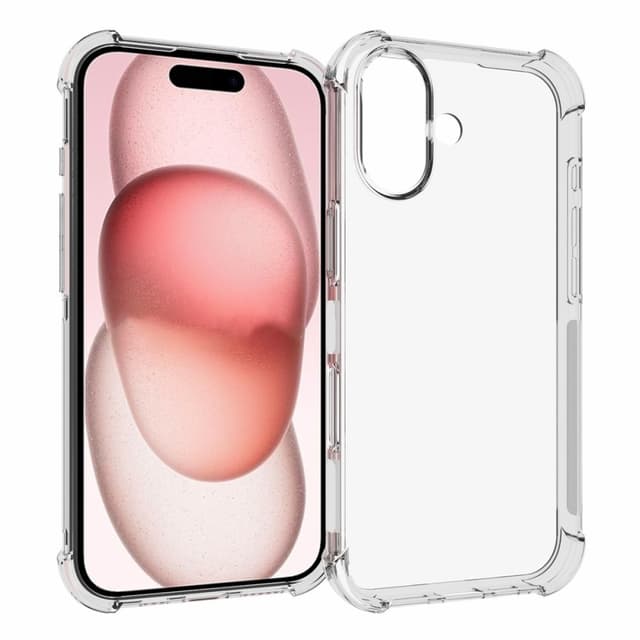 Fodral Skal för iPhone 16 Stötdämpade Förstärkta hörn TPU