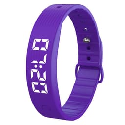 Smart armbånd vibrerende alarm søvnovervåking digital skjerm - lilla