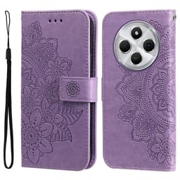 Til Xiaomi Redmi 14C Tegnebogsetui med Blomstermønster og Standerfunktion